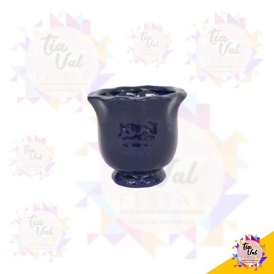 VASO AZUL ROYAL CACHEPOT ESPANHA PEQUENO (PORCELAN