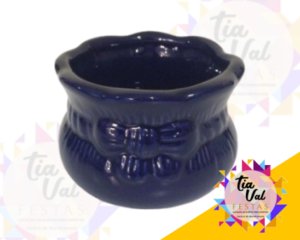 Foto de VASO AZUL ROYAL CACHEPOT LAÇO PEQUENO