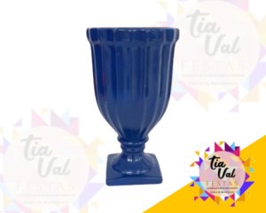 Foto de VASO AZUL ROYAL CANELADO G