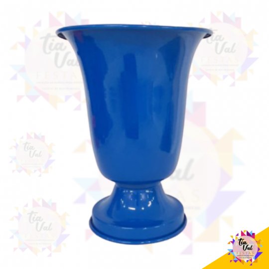 VASO AZUL ROYAL TULIPA GRANDE