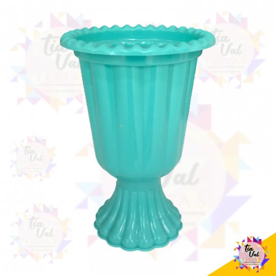 VASO AZUL TIFANY (PLASTICO)