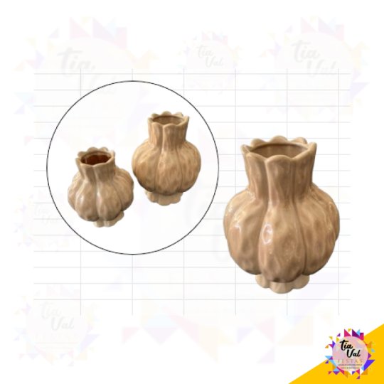 VASO BEGE - MEDIO - 23 CM