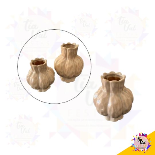 VASO BEGE - PEQUENO - 18 CM