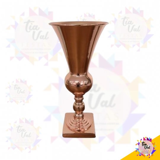 VASO CONE ROSE PEQUENO PINTADO