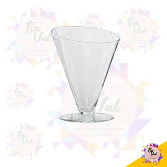 VASO CONICO - VIDRO  CONE - PEQUENO 14 X 18 CM