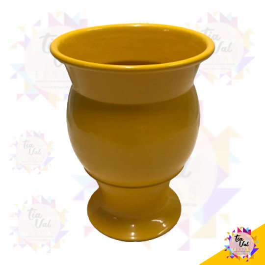 VASO DE ALUMINIO LUIGUI AMARELO MEDIO