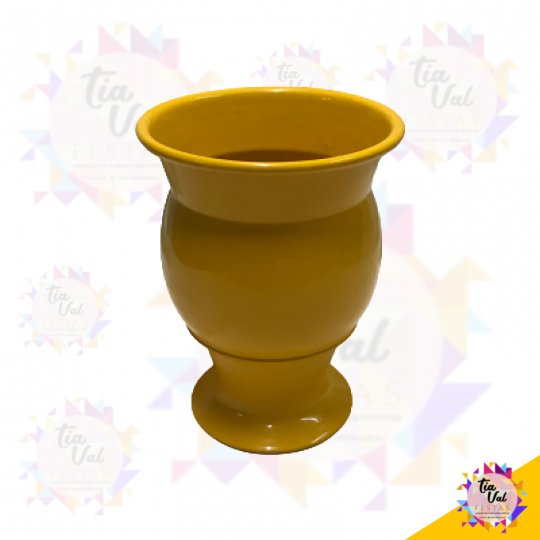 VASO DE ALUMINIO LUIGUI AMARELO PEQUENO