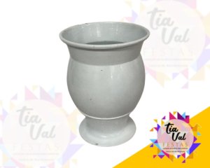 Foto de VASO DE ALUMINIO LUIGUI BRANCO MEDIO