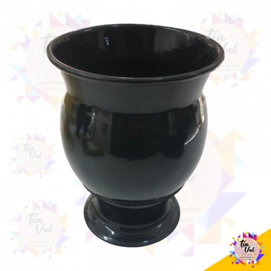 VASO DE ALUMINIO LUIGUI PRETO MEDIO