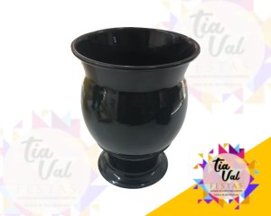 Foto de VASO DE ALUMINIO LUIGUI PRETO MEDIO