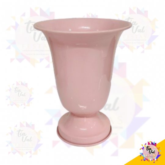 VASO DE ALUMINIO ROSA BEBE TULIPA GRANDE