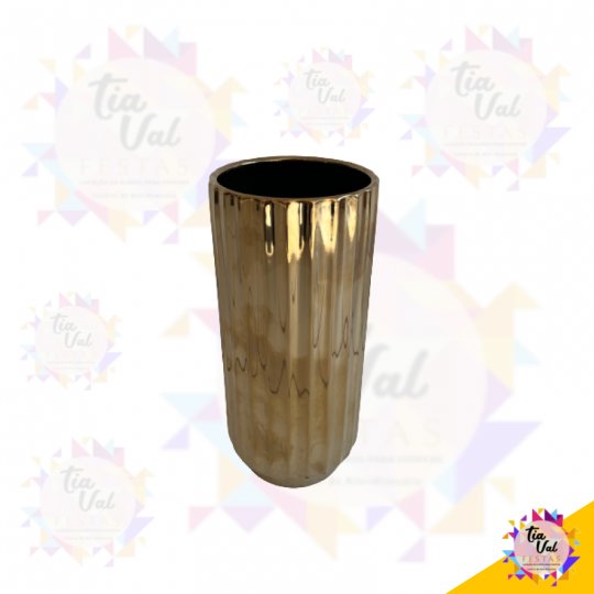 VASO DOURADO 27 CM