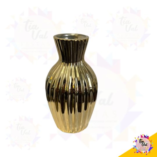 VASO DOURADO - CENTRO DE MESA
