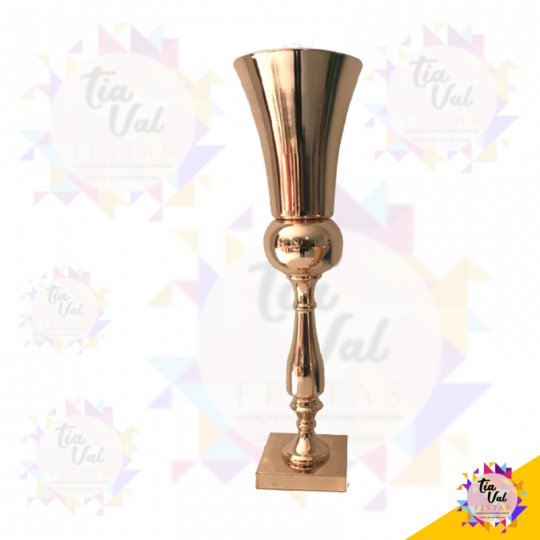 VASO DOURADO CONE GRANDE