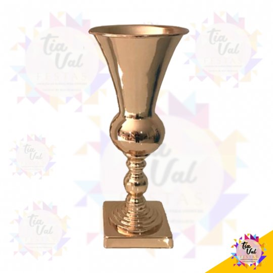 VASO DOURADO CONE PEQUENO 