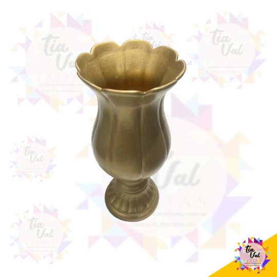 VASO DOURADO  ESTILY GRANDE - MAIS CLARO