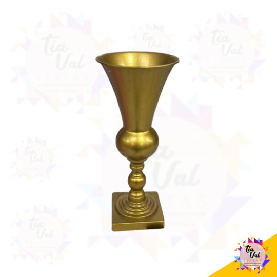 VASO DOURADO FOSCO CONE 