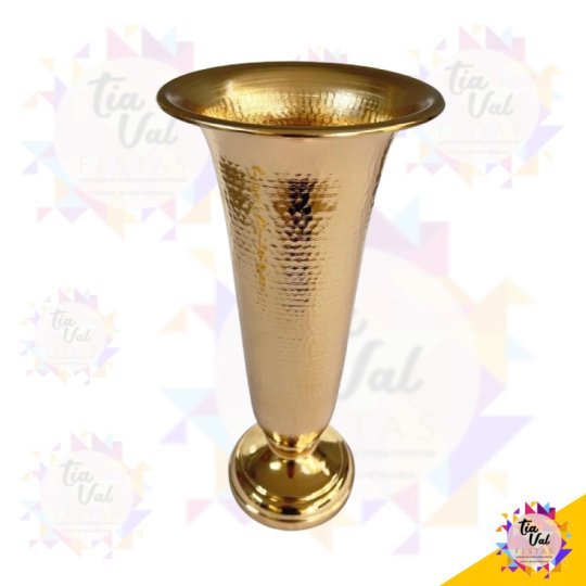 VASO DOURADO - GRANDE -  48 CM