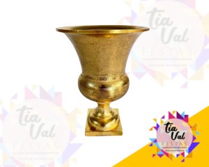 Foto de VASO DOURADO - MEDIO  - METAL - 21 CM
