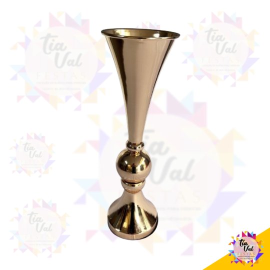 VASO DOURADO - METAL - 43 CM