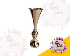 Foto de VASO DOURADO - METAL - 43 cm