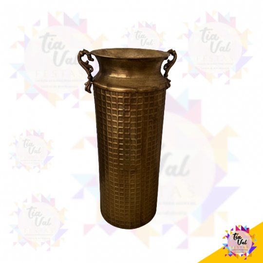 VASO DOURADO - METAL - GRANDE