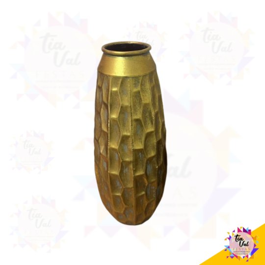 VASO DOURADO - METAL - MEDIO 56 CM