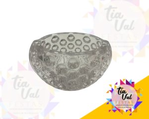 Foto de VASO OVAL VIDRO CRISTAL BALLS  0,10 CM X 0,15 CM