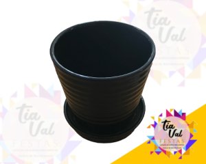 Foto de Vaso preto c/ prato P