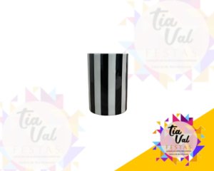 Foto de VASO PRETO LISTRADO 14X10cm