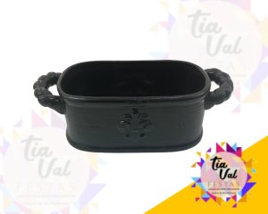 Foto de Vaso preto oval c/alca