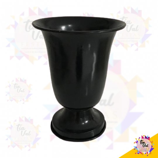 VASO PRETO TULIPA GRANDE