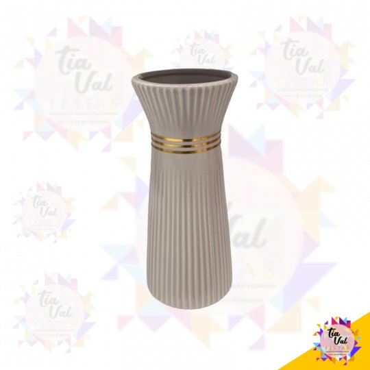 VASO ROSA COM DOURADO