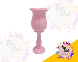 Foto de VASO ROSA TAÇA ALTA GRANDE