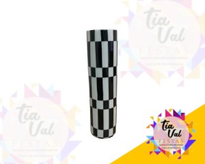 Foto de VASO SLIM PRETO MODERNO M 26X7cm 