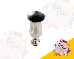 Foto de VASO TAÇA LUX - PRATA - 40 CM