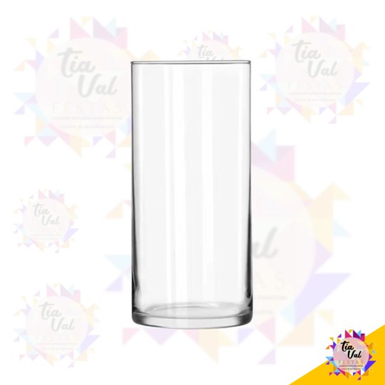 VASO TUBO -  CILINDRO VIDRO 10 X 30 CM  - GROSSO