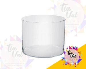 Foto de VASO TUBO LARGO CILINDRO VIDRO 15 X 20