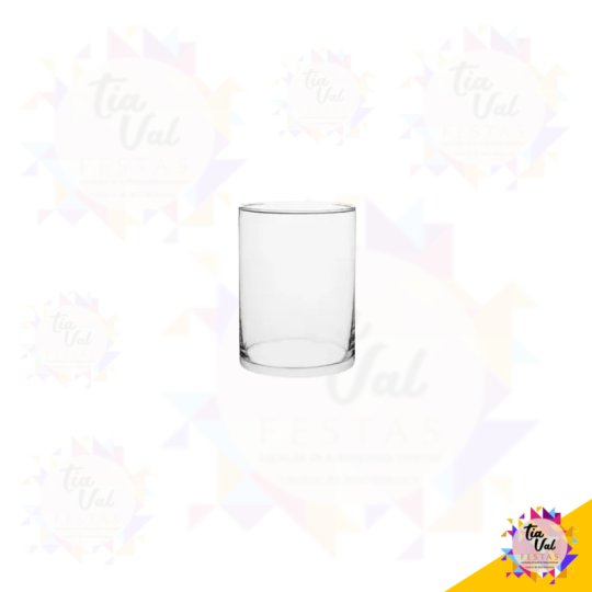 VASO TUBO LARGO CILINDRO VIDRO 15 X 30