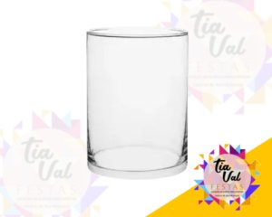 Foto de VASO TUBO LARGO CILINDRO VIDRO 15 X 30