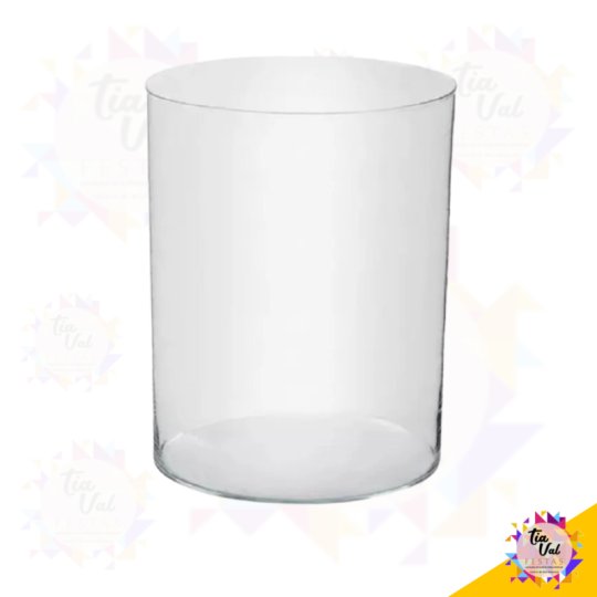 VASO TUBO LARGO CILINDRO VIDRO 15 X 40