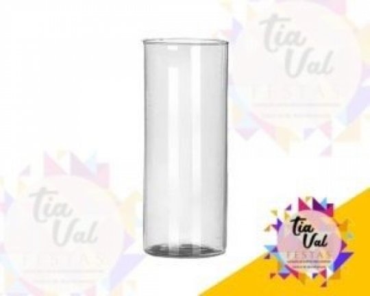 VASO TUBO DE VIDRO 10 X 35 - FINO