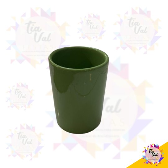 VASO VERDE 10 CM DIAMETRO X 15 CM ALTURA