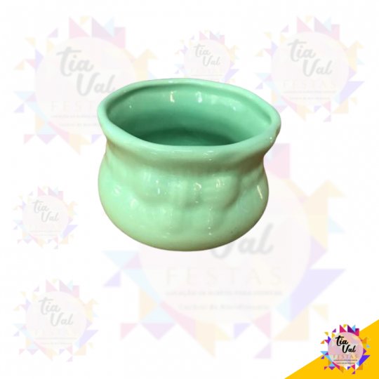 VASO VERDE CACHEPOT LAÇO PEQUENO