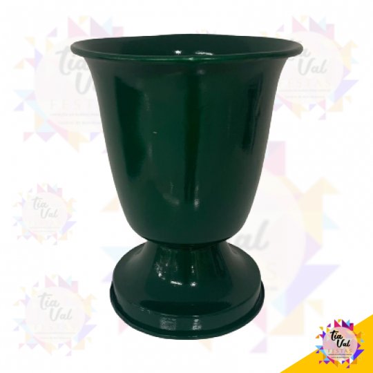 VASO VERDE OLIVA TULIPA GRANDE