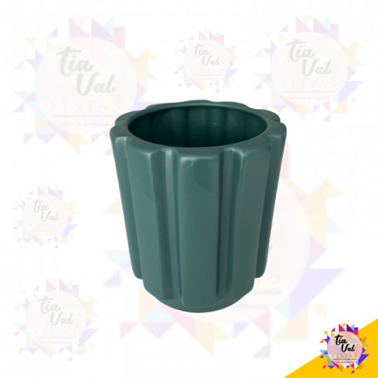 VASO VERDE RIPADO  ALTO