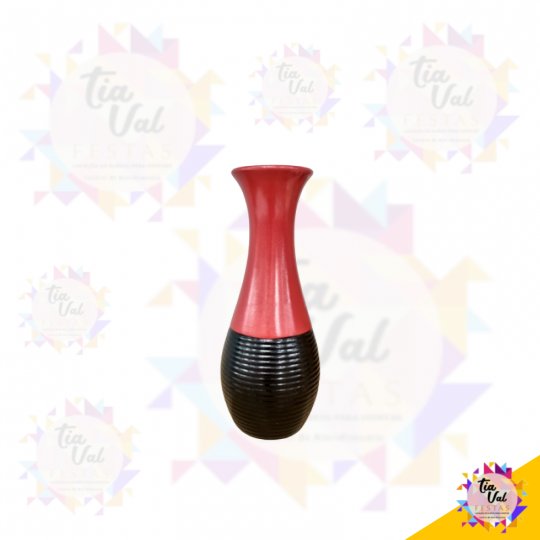 VASO VERMELHO COM PRETO