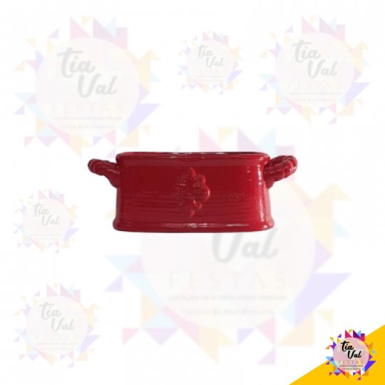 VASO VERMELHO OVAL