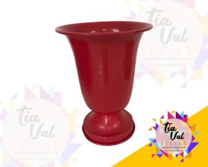 Foto de VASO  VERMELHO TULIPA GRANDE (alumínio)