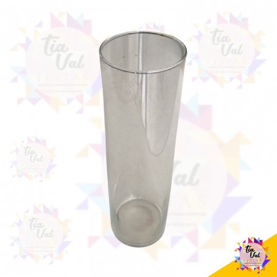 VASO TUBO CILINDRO VIDRO - GROSSO - 12 X 25